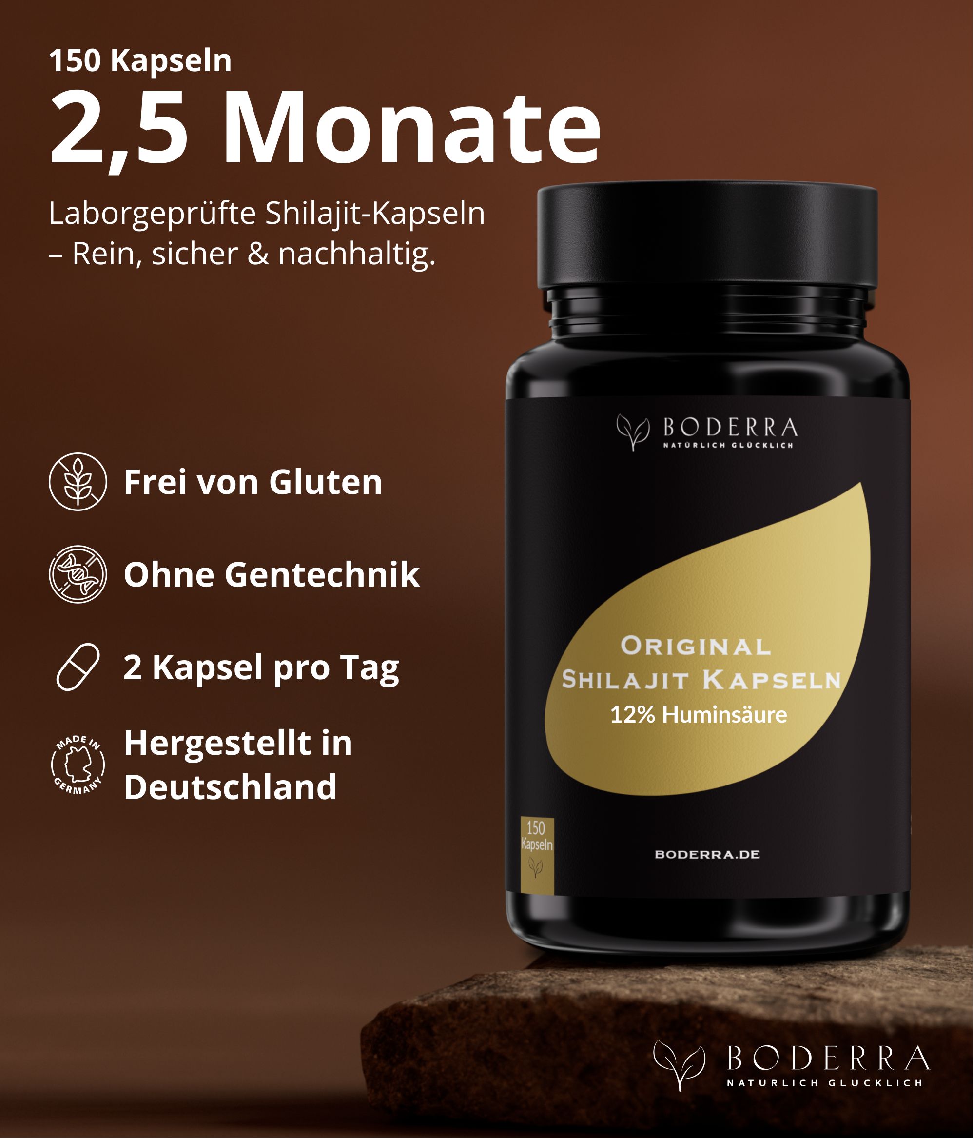 Boderra Mumijo Shilajit Kapseln