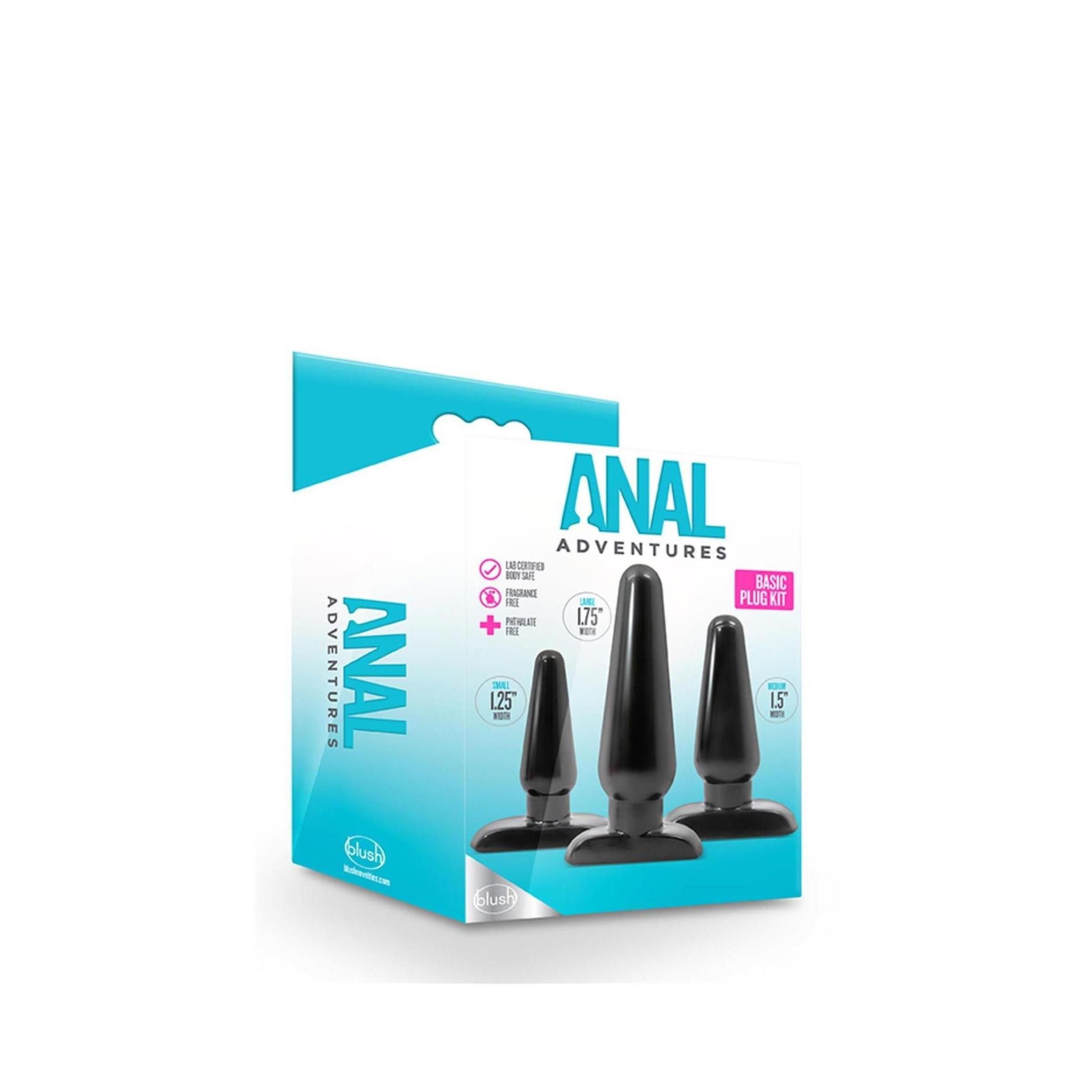 Blush - ANAL ADVENTURES BASIC Plug KIT