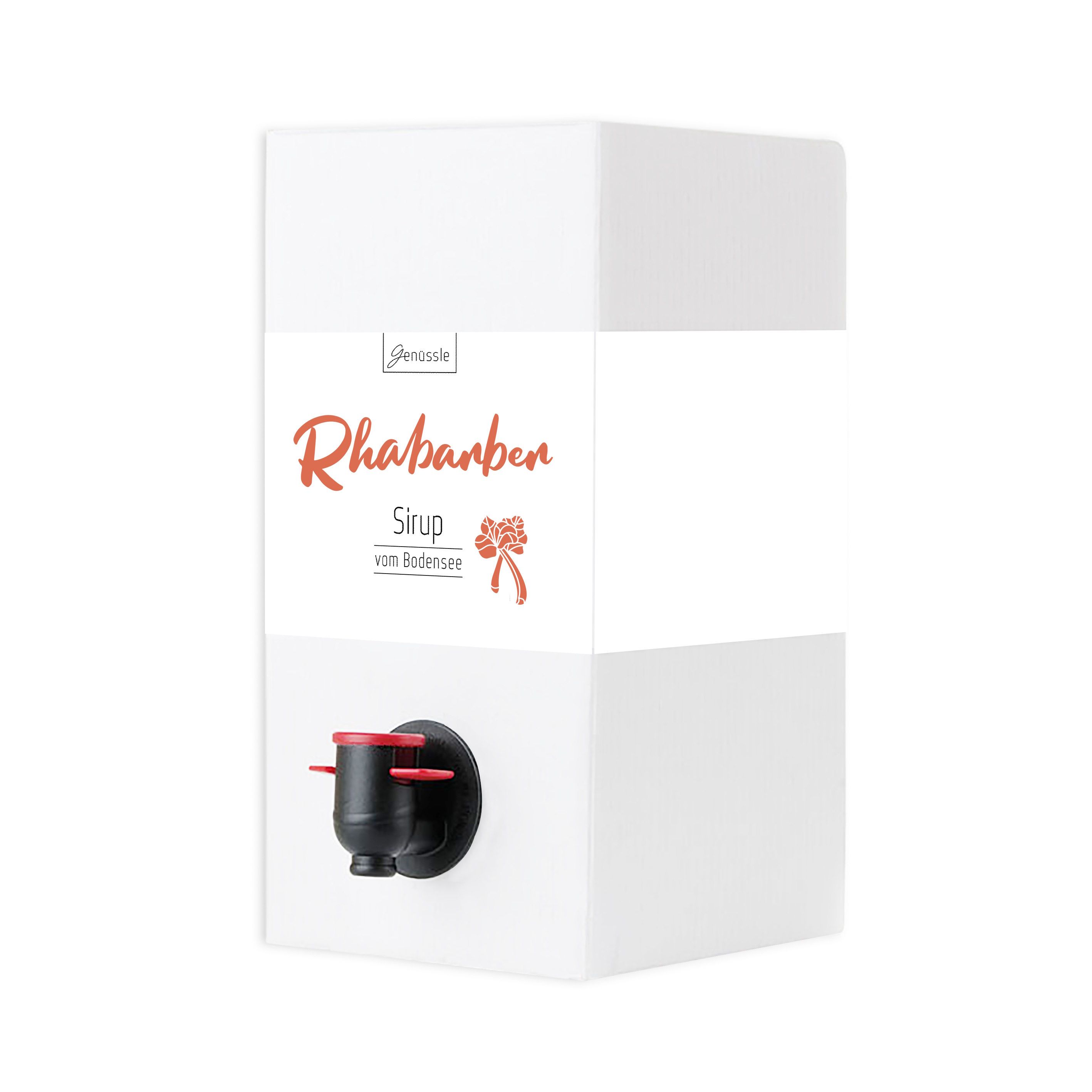 Genüssle Rhabarber-Sirup 3000 ml