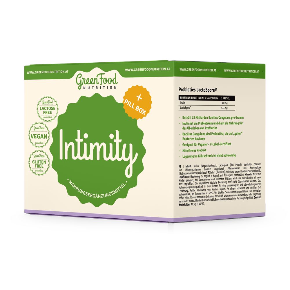 GreenFood Nutrition Intimity + Pillbox 1 St Kapseln