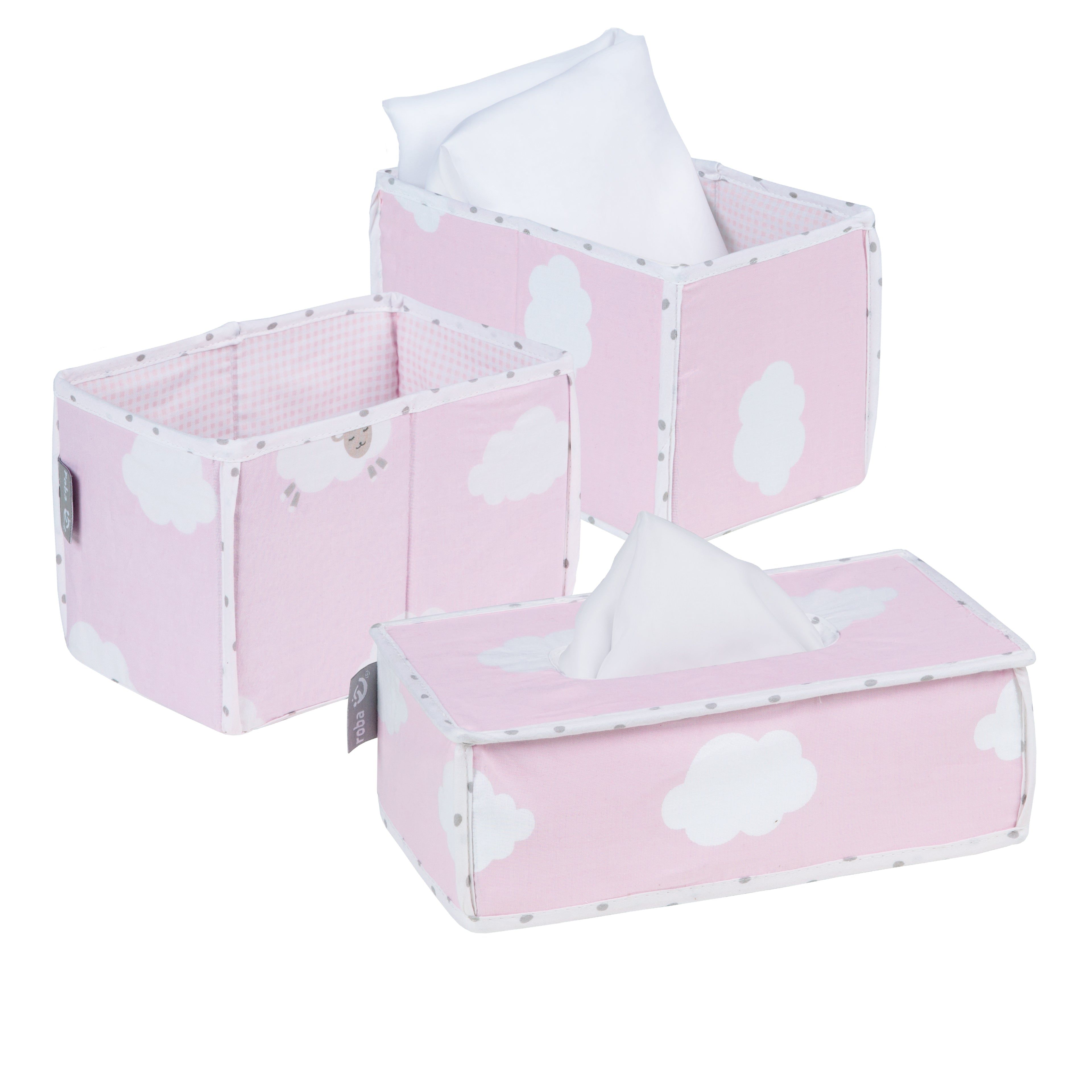 roba Pflegeorganiser Set 'Kleine Wolke rosa', 3tlg