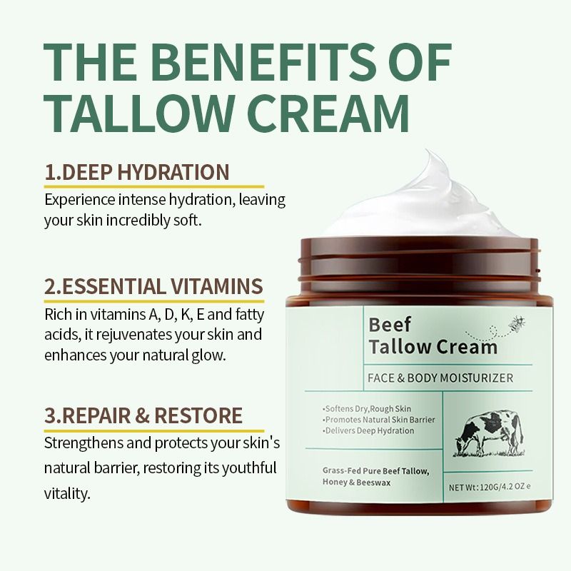BEEF TALLOW CREAM mit Bienenwachs & Honig