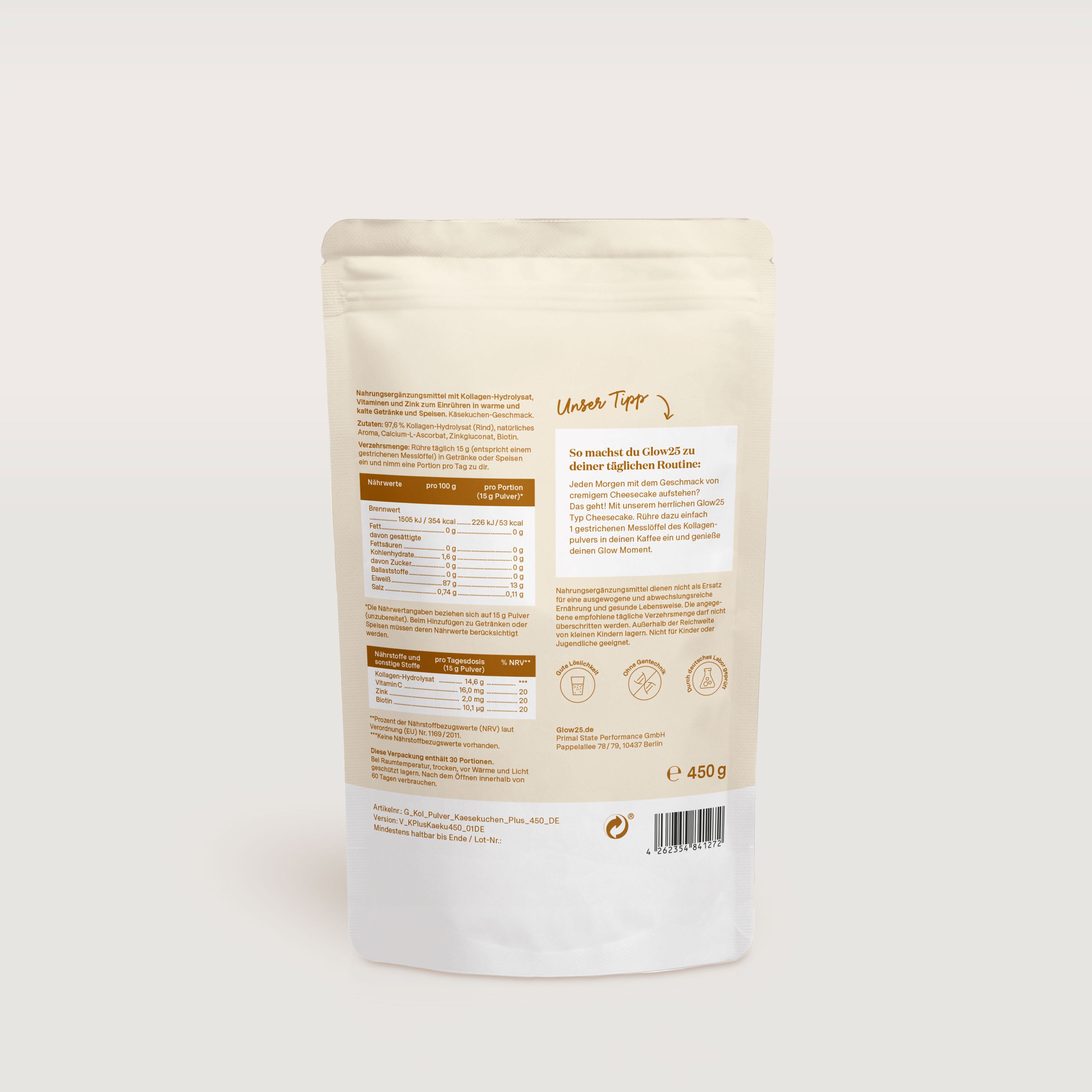Glow25 Collagen Plus Typ Cheesecake