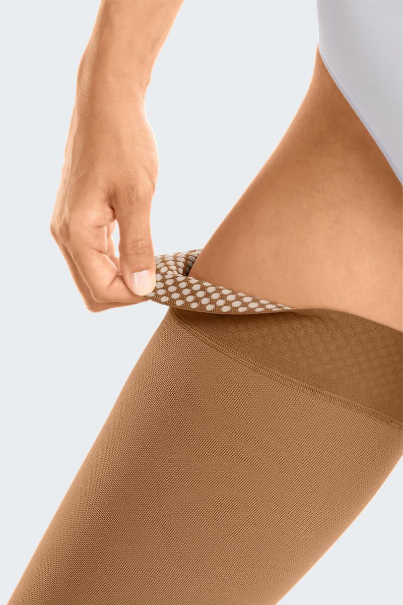 mediven® cotton CCL2 AG Schenkelstrümpfe kurz (62-71 cm) mit Noppenhaftband