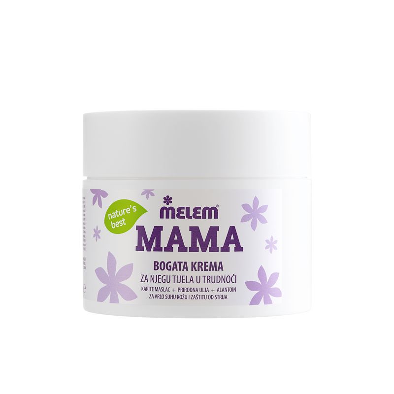 Melem Mama Körpercreme Schwangerschaft – Intensive Pflege für werdende & stillende Mütter 300 ml