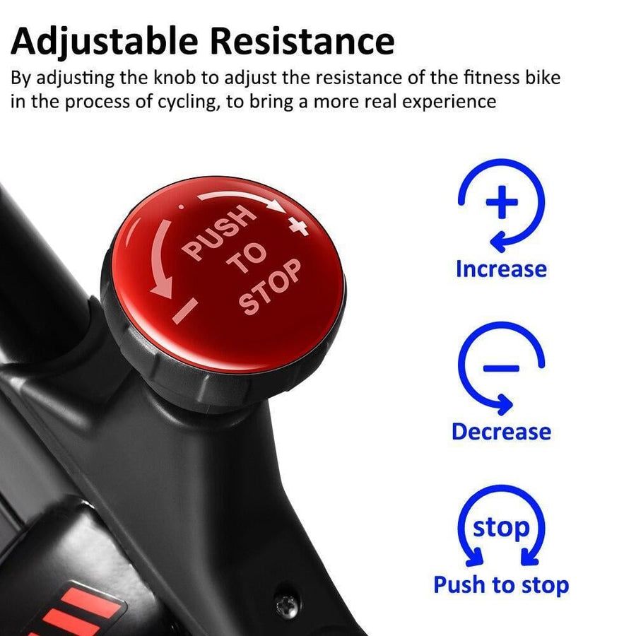 Sport-Knight® Heimtrainer Profi Fahrrad Rot