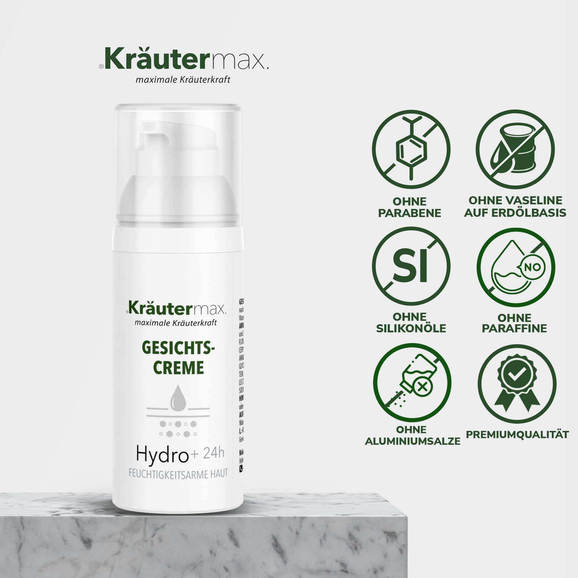 Kräutermax Gesichtscreme Hydro plus 24h