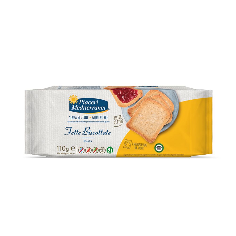 Fette Biscottate Senza Glutine - Piaceri Mediterranei