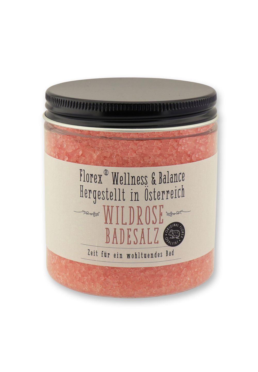 Badesalz Badezusatz Rose mit Bio Schafmilch