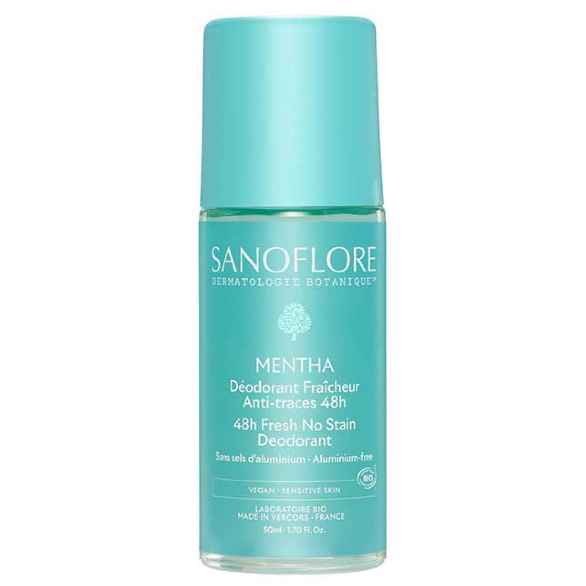 Sanoflore Deodorant Frische 48H Mentha Roll-On Bio 11x3,7x3,7 cm
