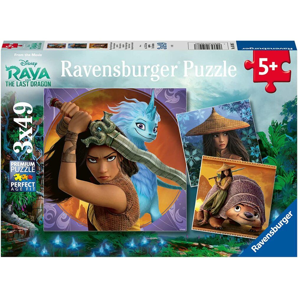ravensburger Puzzle Raya und der Drache 3x49 Teile