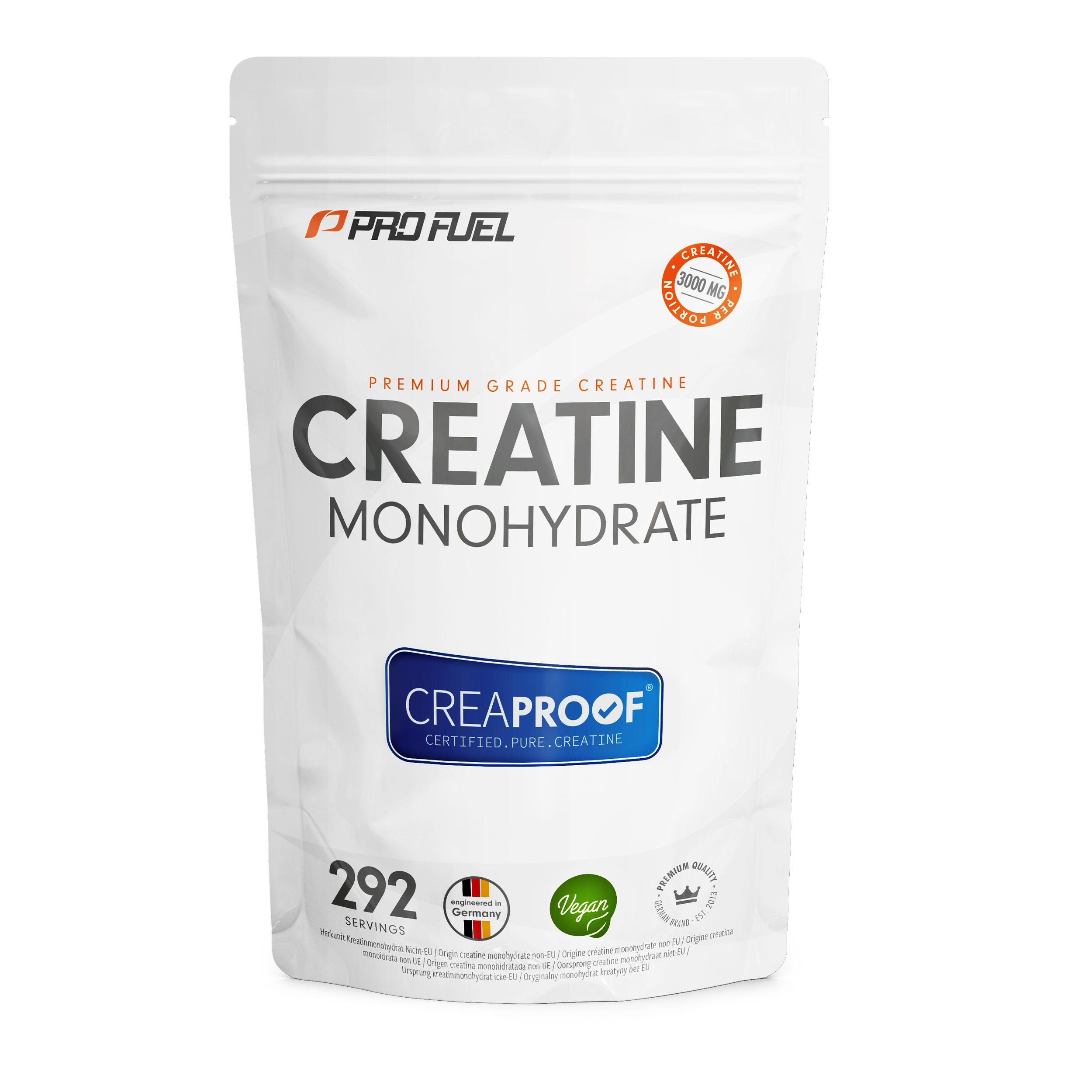 ProFuel - Creaproof® Creatin Monohydrat | laborgeprüft 1000 g