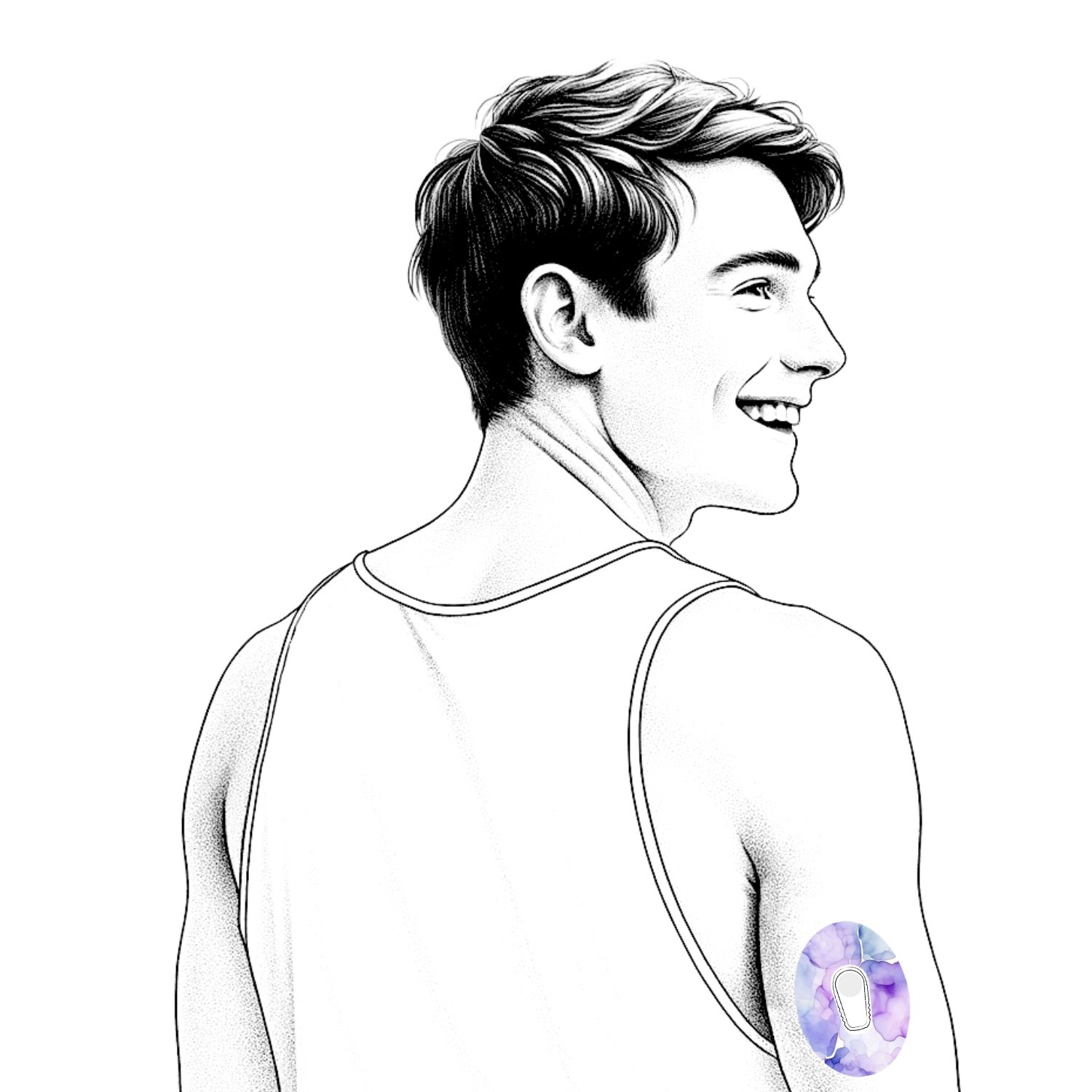 Diasticker® Dexcom G6 Fixiertapes "Lilac Breeze"