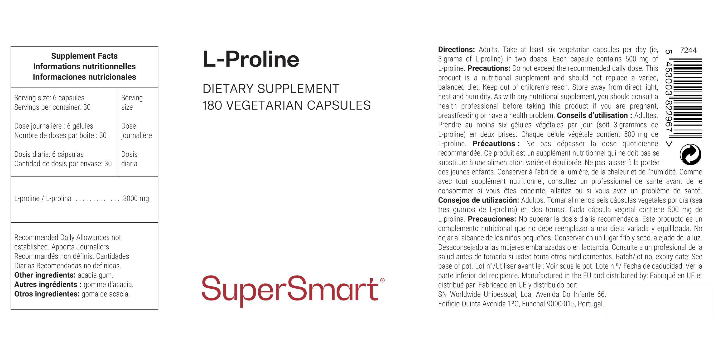 SuperSmart - L-Proline 180 St