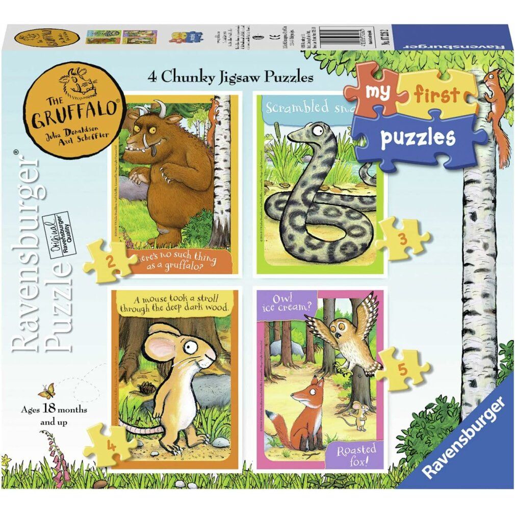 Meine ersten Puzzles: 4-in-1 Puzzle - Gruffalo