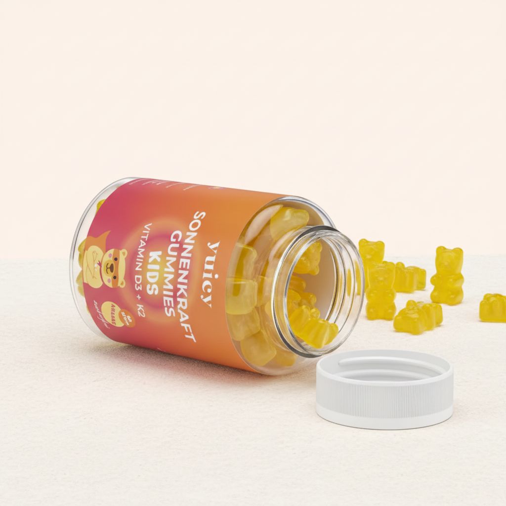 yuicy® Kids Sonnenkraft – Vitamin D3 + K2 Gummibärchen für Kinder