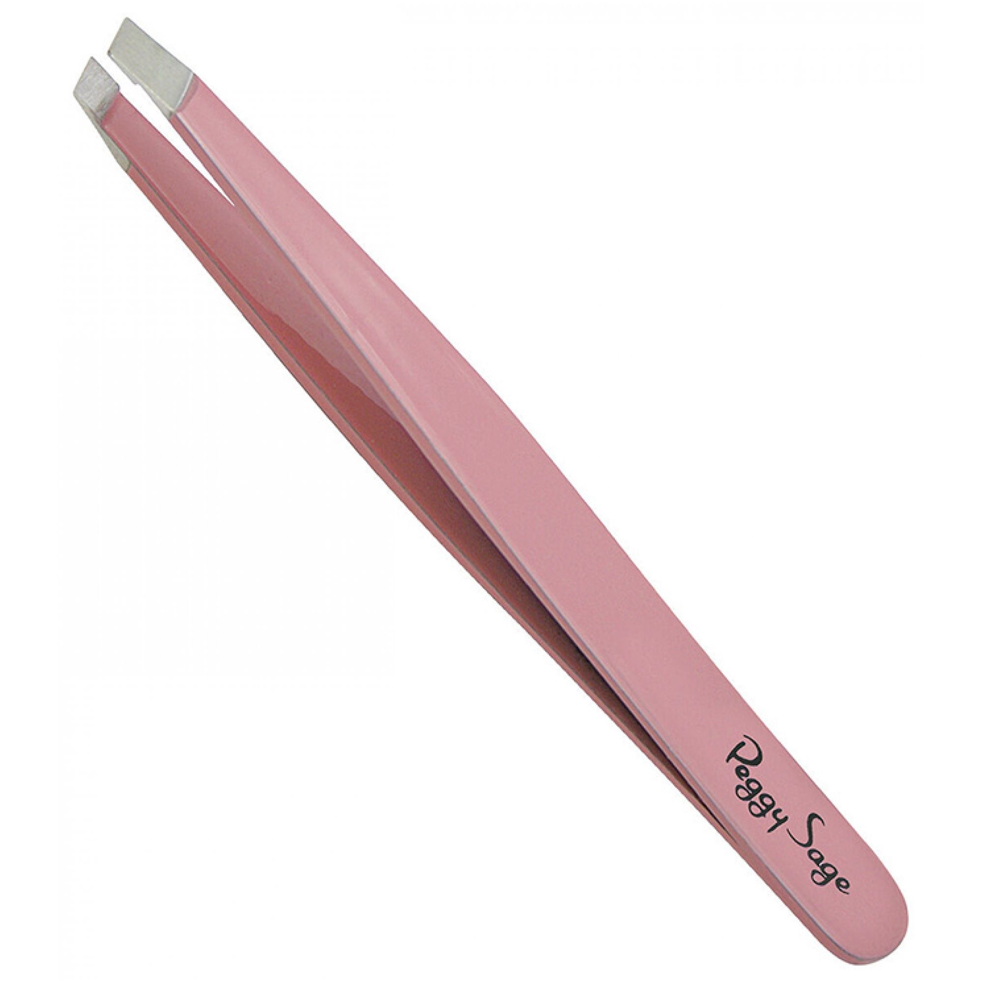 Peggy Sage Professionelle Pinzette Schräge Greiffläche 9,5 cm (Farbe : Rosa) 3,5x0,3x12,8