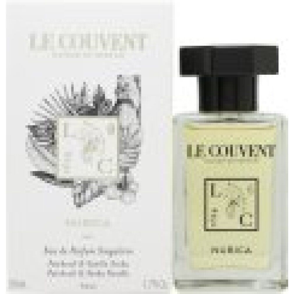 Parfümflakon und Verpackung. Flakon mit schwarzem Deckel. Verpackung mit Logo und Text. Aufschrift: Nubica, Eau de Parfum Singulière. 1.7FL.OZ.