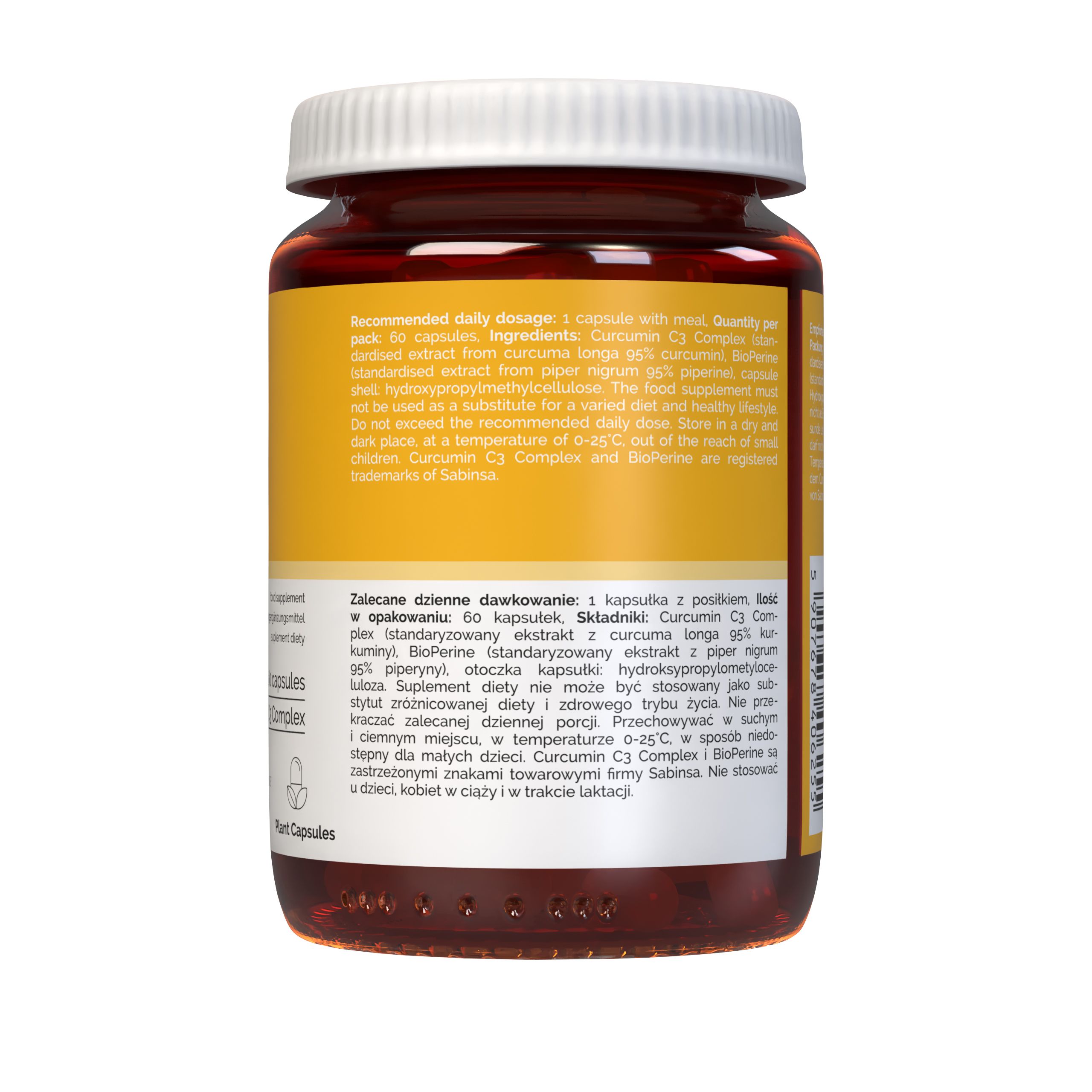 Vitaler’s Curcumin 500 mg + Piperin 5 mg