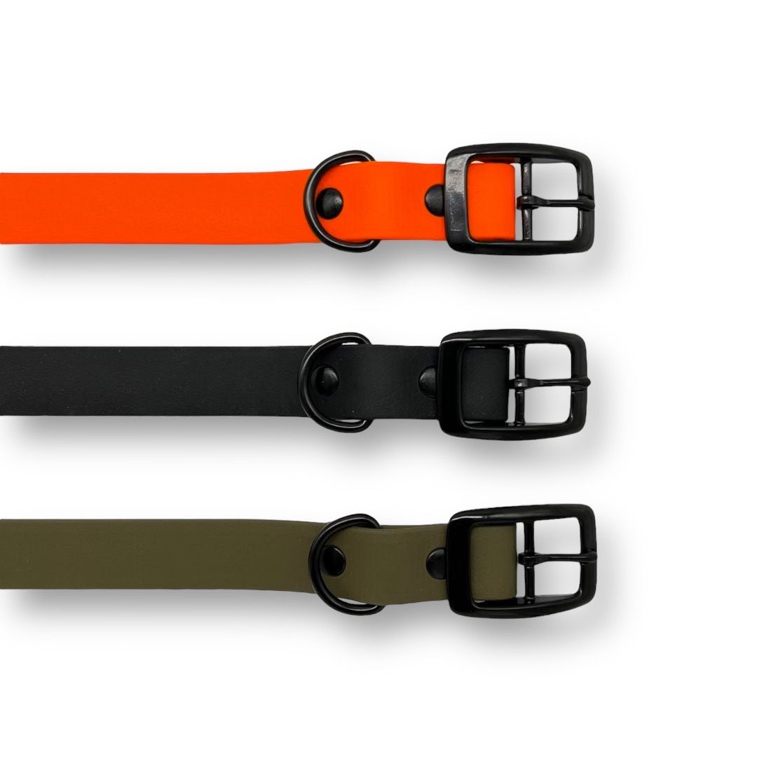 BioThane® Hundehalsband NEO Neon Orange - WOOFSTUFF