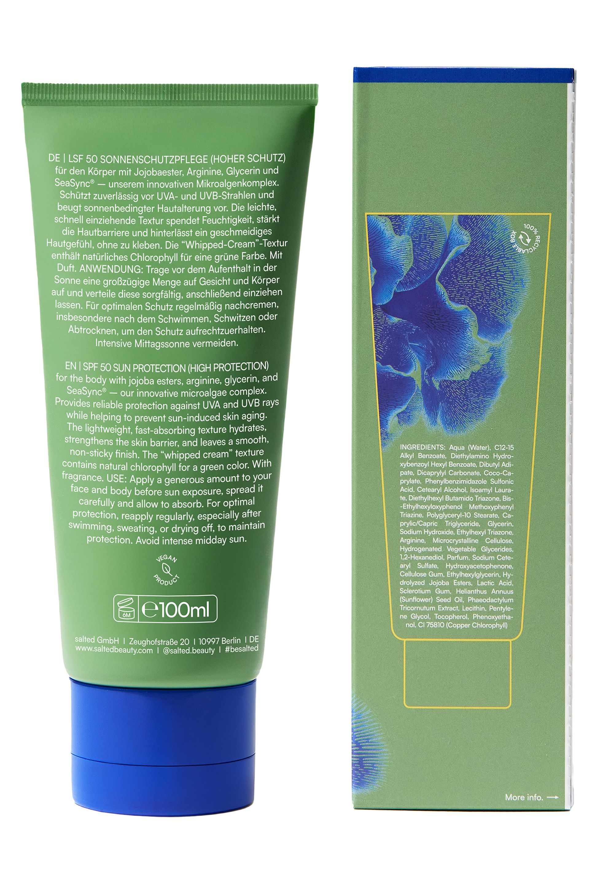 salted LSF 50 Sonnenschutzpflege UV Umbrella mit Duft with fragrance