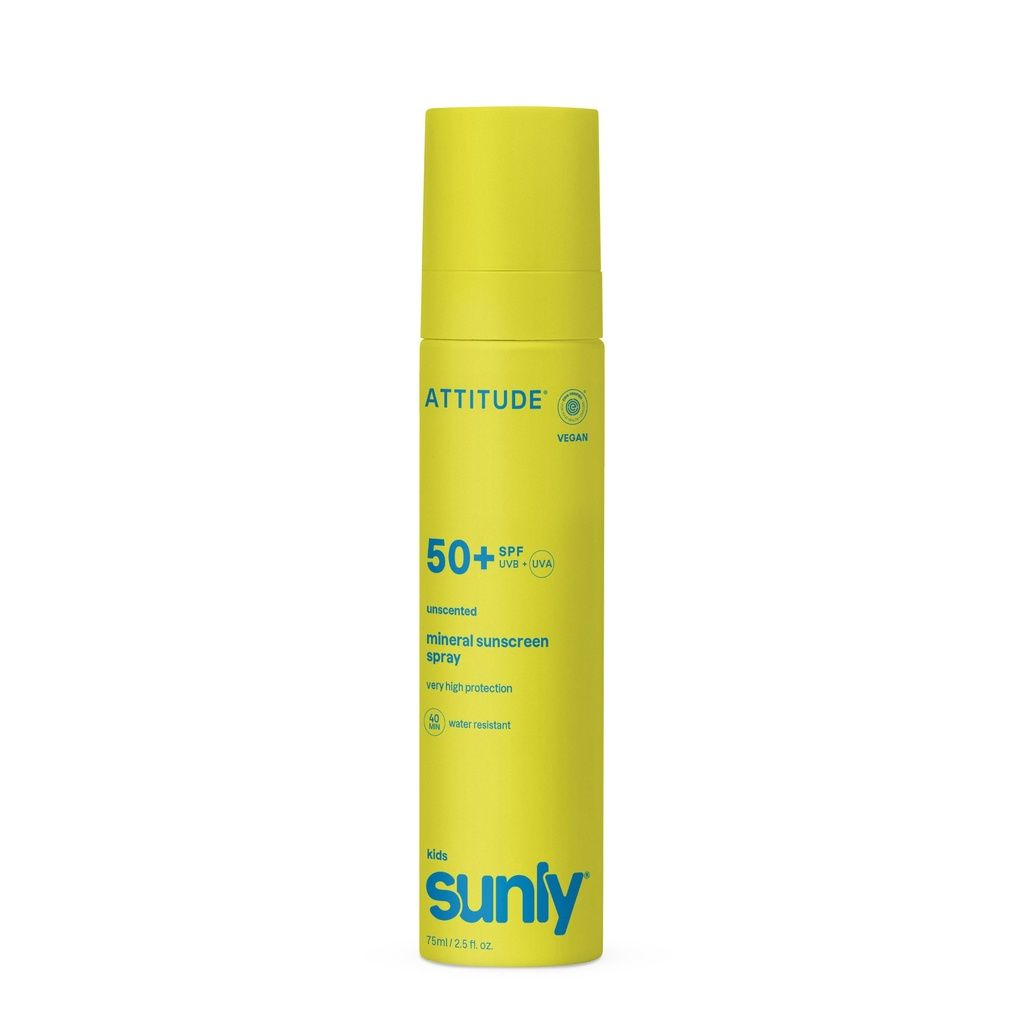 Mineral sunscreen Spray Face & Body - Kids- SPF 50 unscented 75 ml