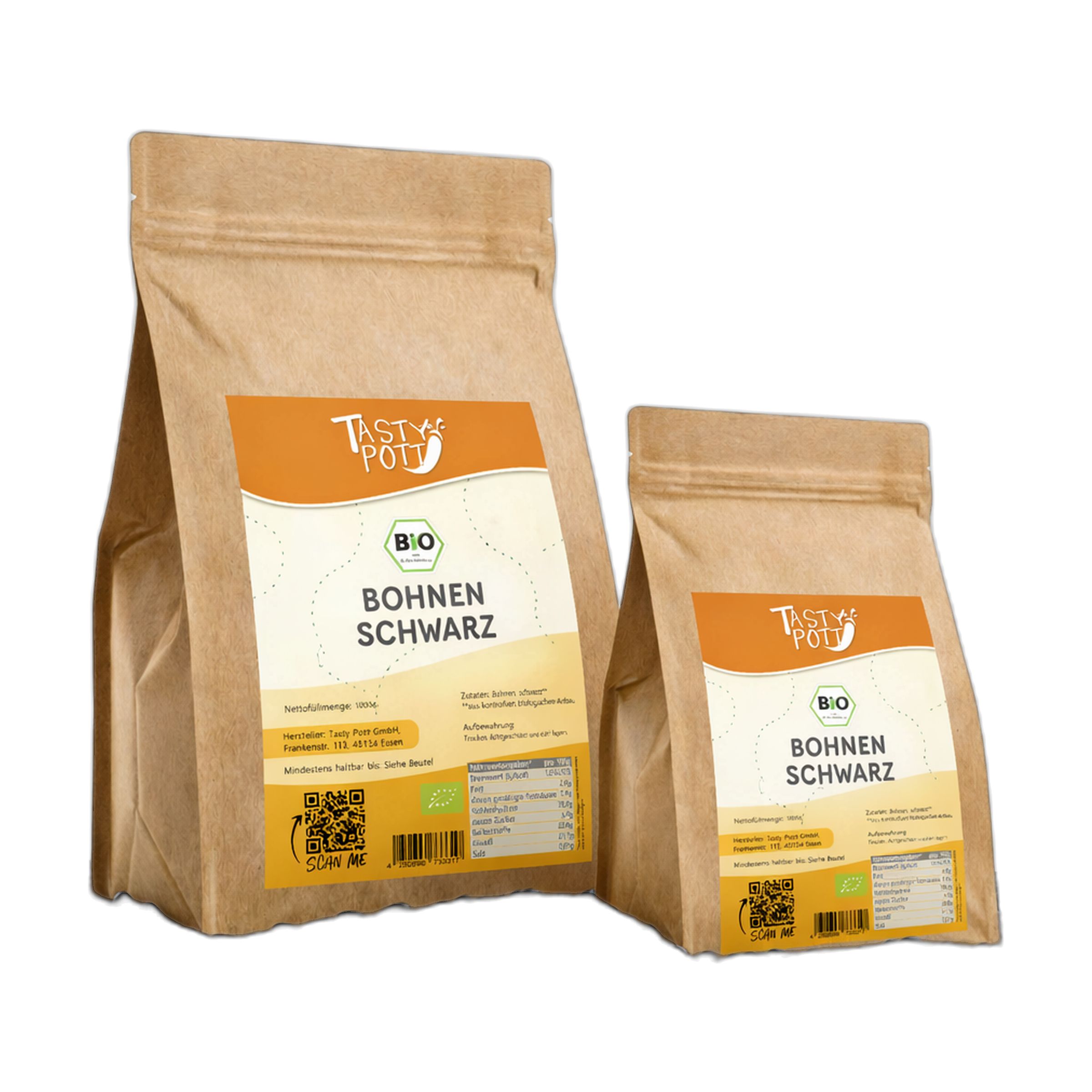 Tasty-Pott Tasty Pott Bio Bohnen schwarz 1000 g