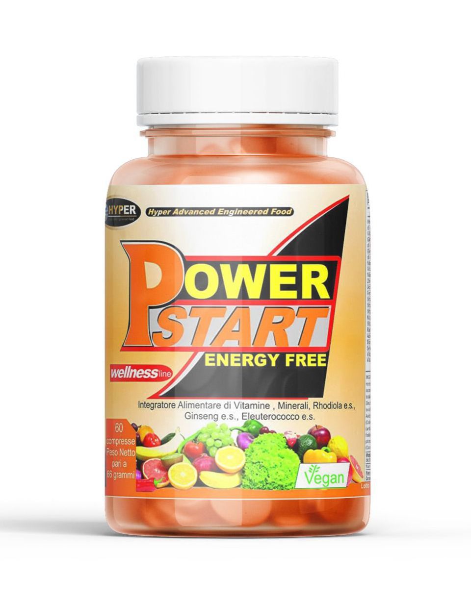 HYPER Power Start Multivitaminico Multiminerale Potenziato con Rhodiola Ginseng Eleuterococco
