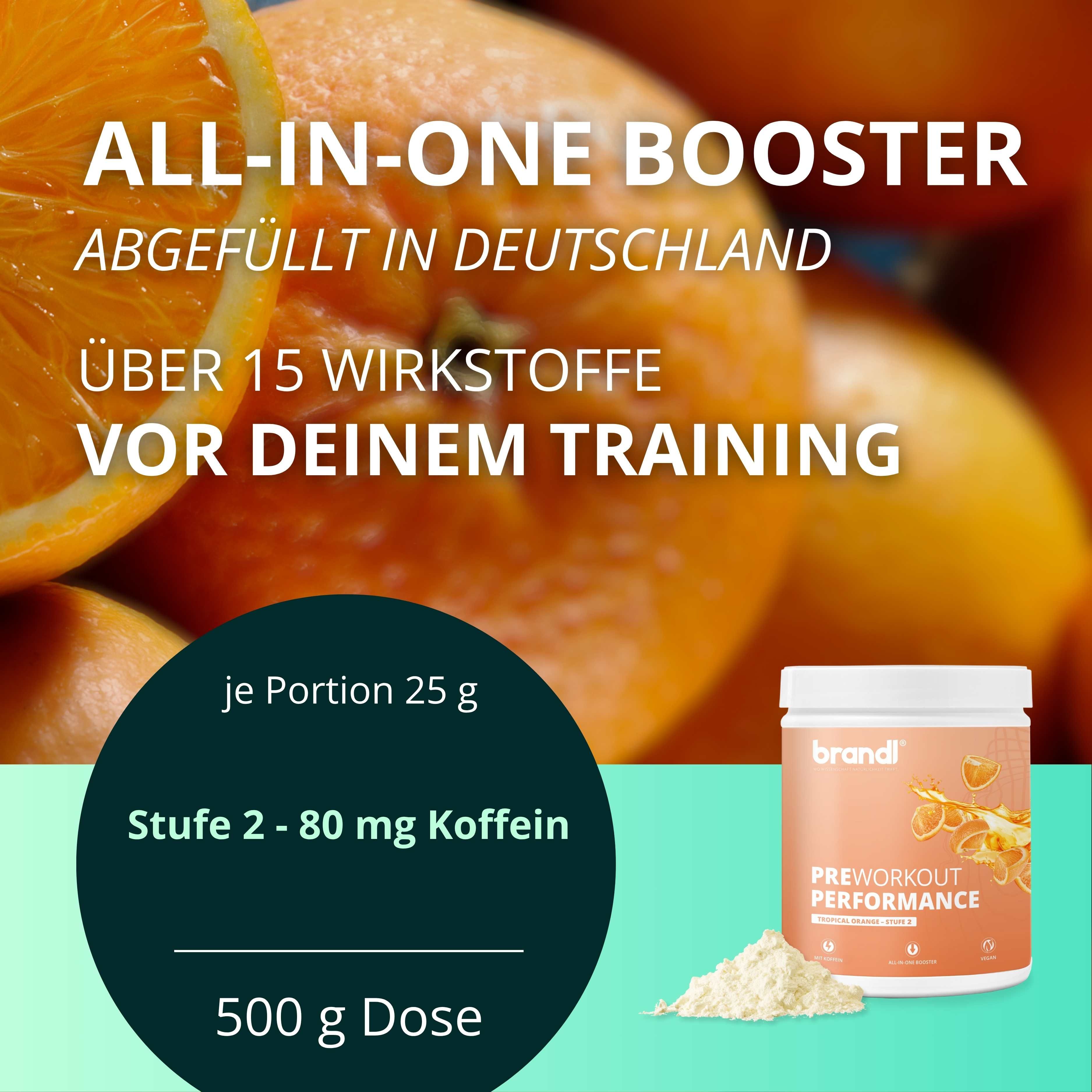 brandl® Pre-Workout Booster 2.0  | Stufe 2