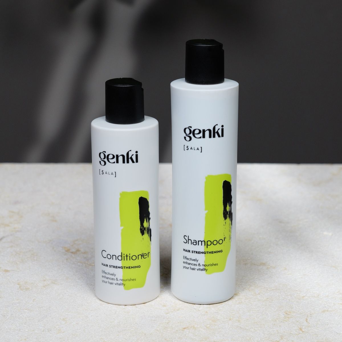 Genki Haircare Hair Strengthening Shampoo und Conditioner mit 5-ALA Set