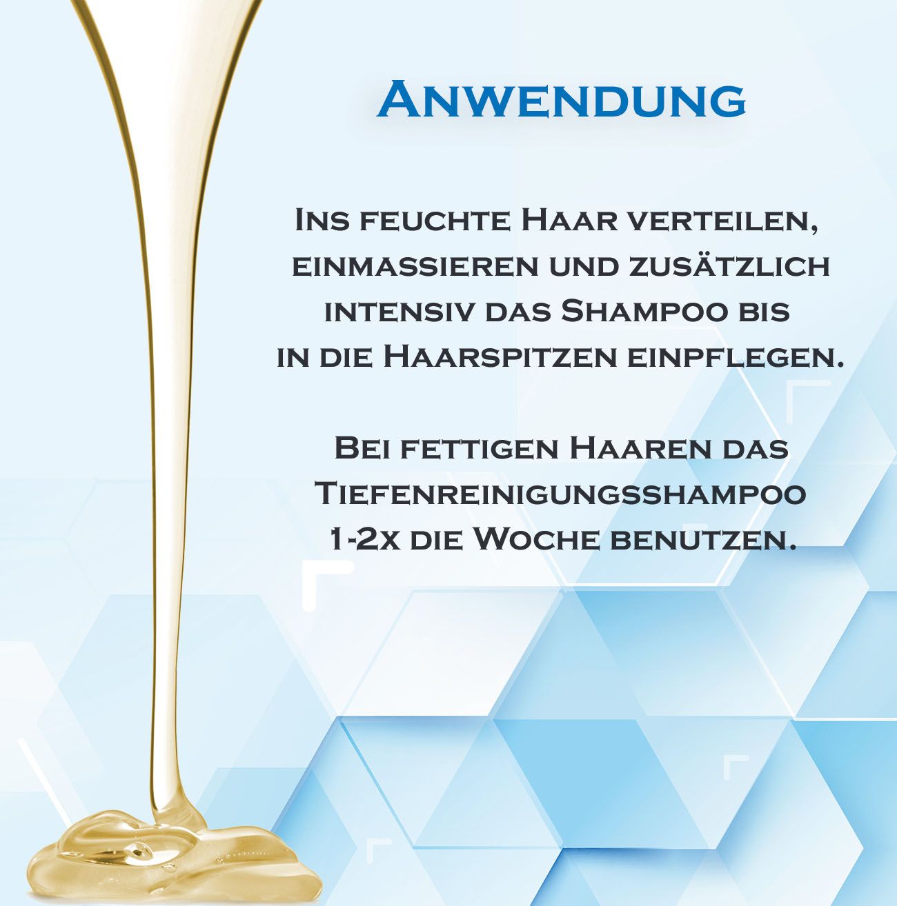 Style & Care Tiefenreinigung Shampoo zur Haarpflege, entfernt Klebereste und Rückstände aus dem Haar