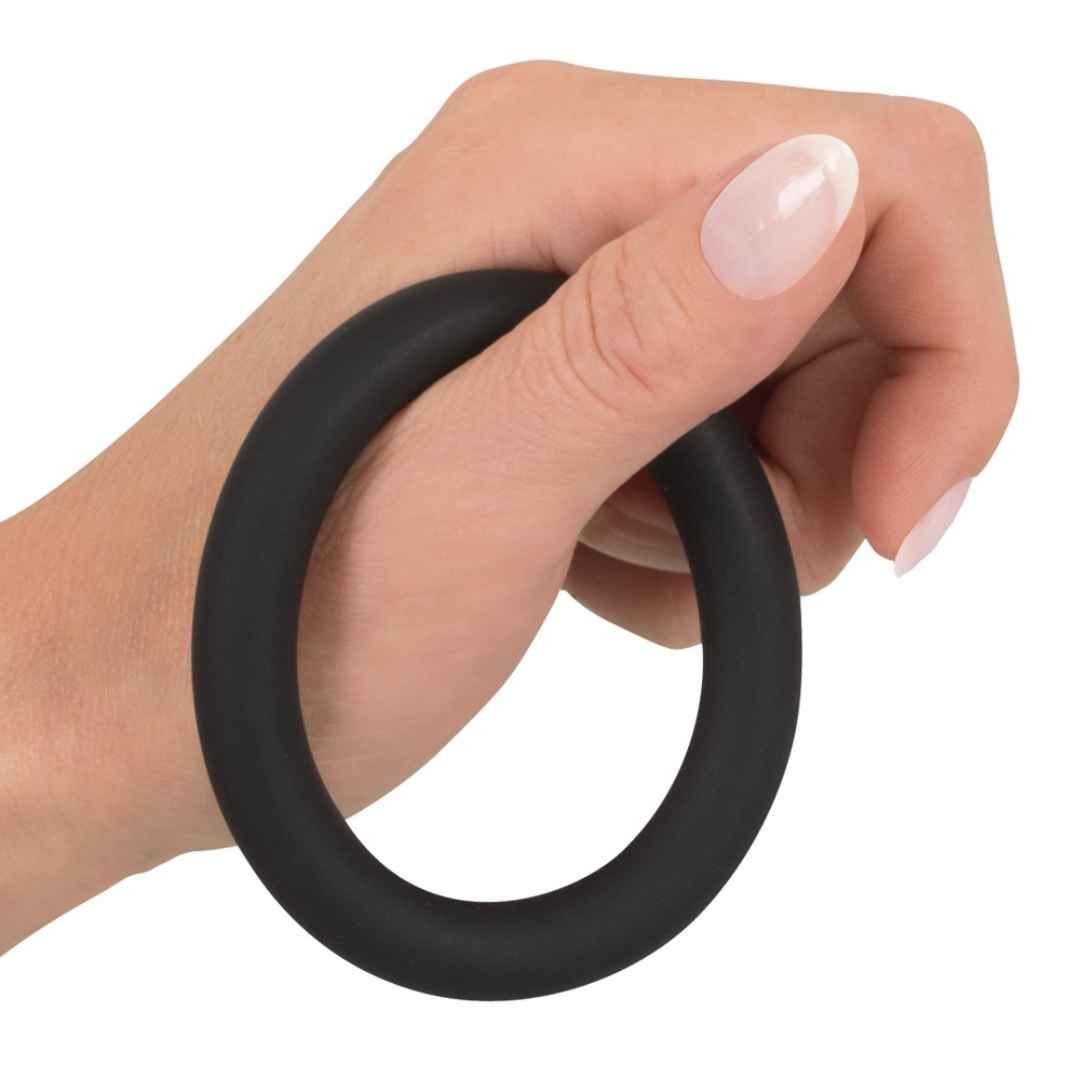 Penis- und Hodenring aus Liquid Silicone | Extrem dehnbar | Black Velvets