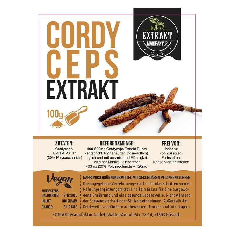 Extrakt Manufaktur Cordyceps Extrakt Pulver 100 G Shop Apotheke 1511