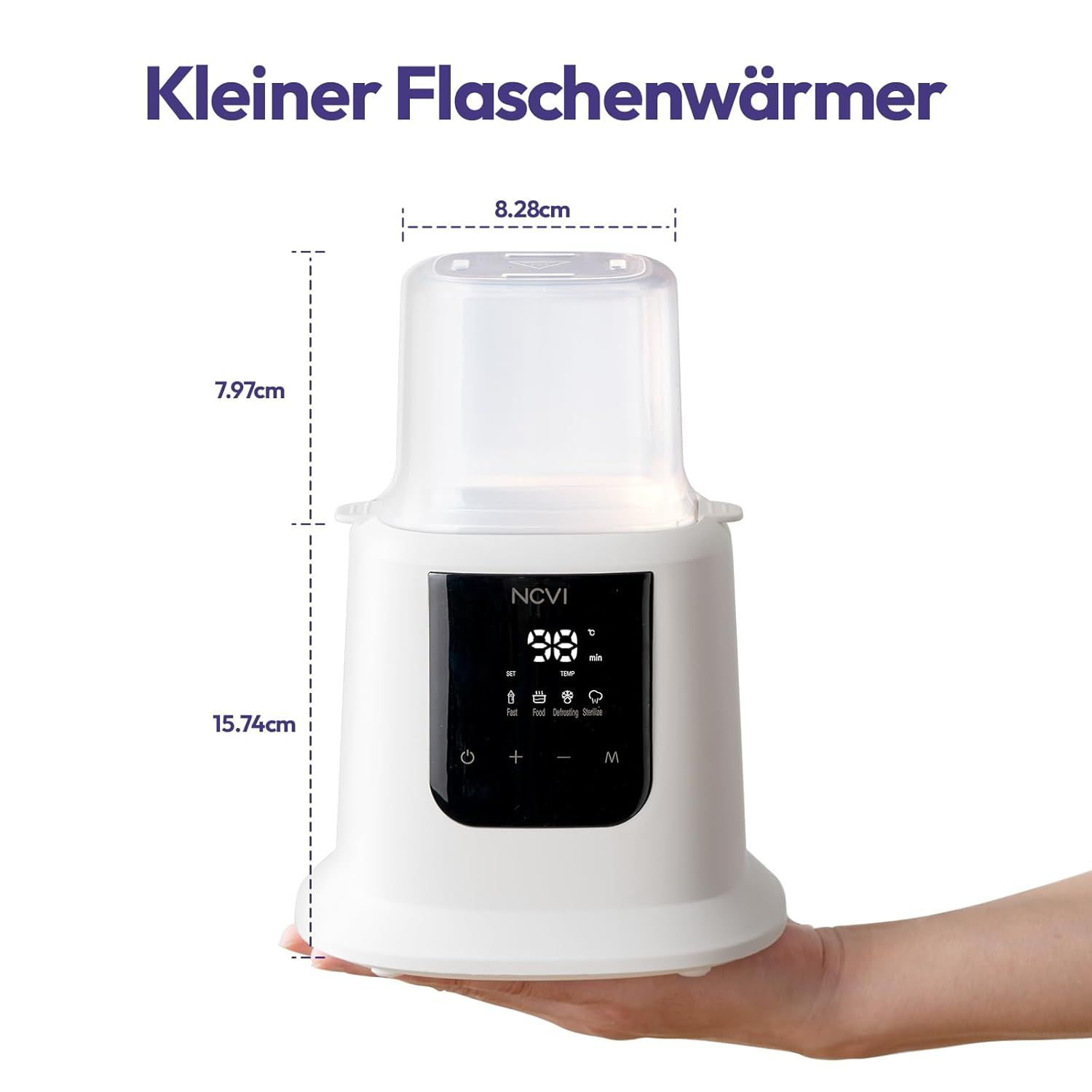 NCVI Flaschenwärmer Baby 8-in-1: Schnellwärmen