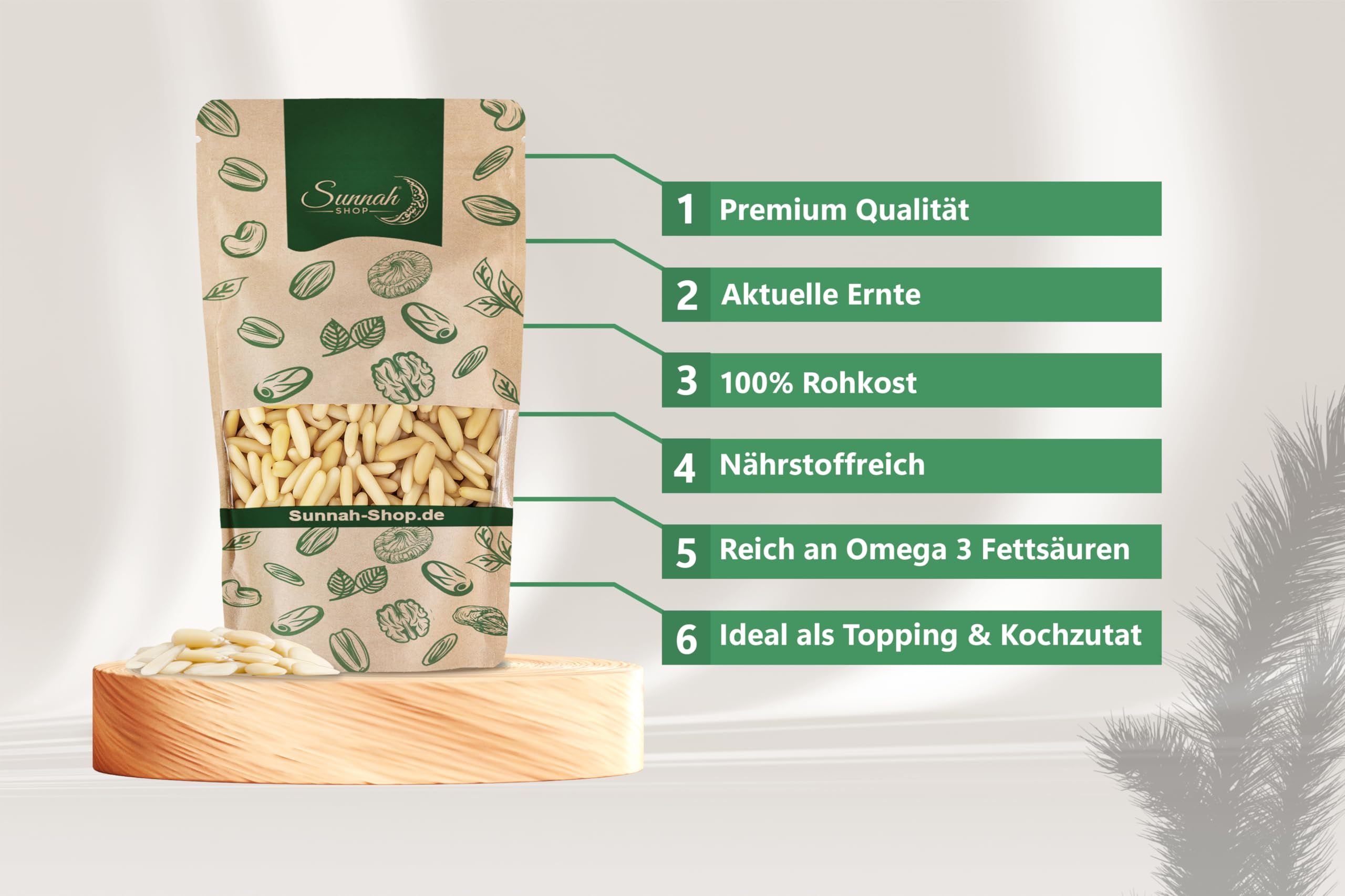 Sunnah Shop® Premium Pinienkerne