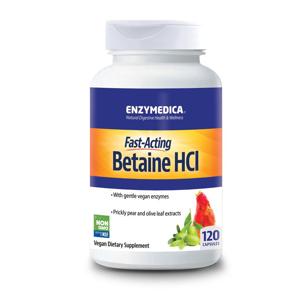 Enzymedica, Betaine HCI, 600mg, Kapseln