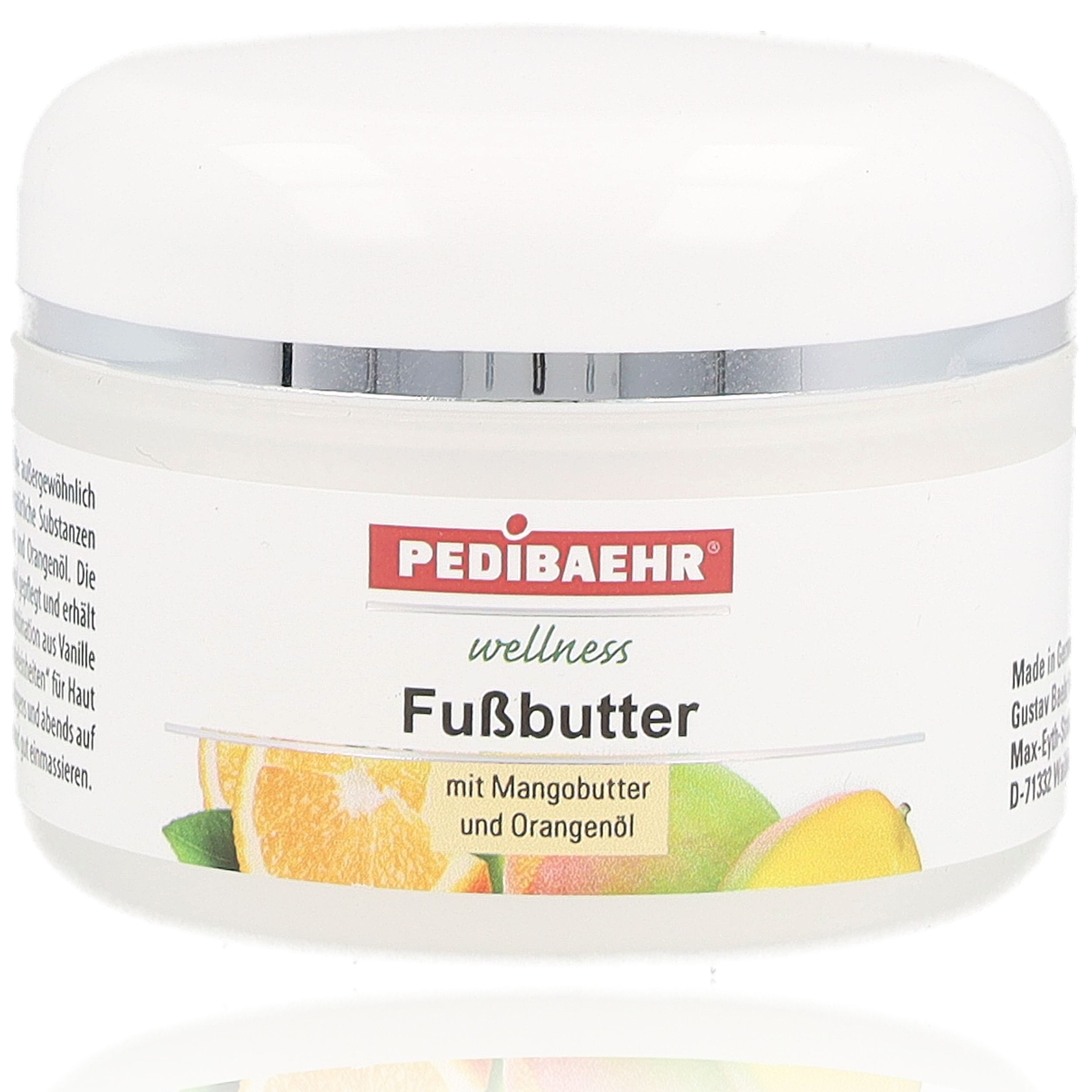 Pedibaehr Fußbutter mit Mangobutter & Orangenöl
