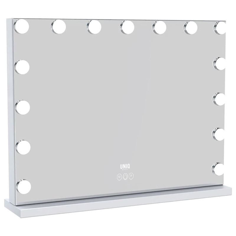 Hollywood Schmink Spiegel mit 15 LED-Lampen und Touch-Steuerung.