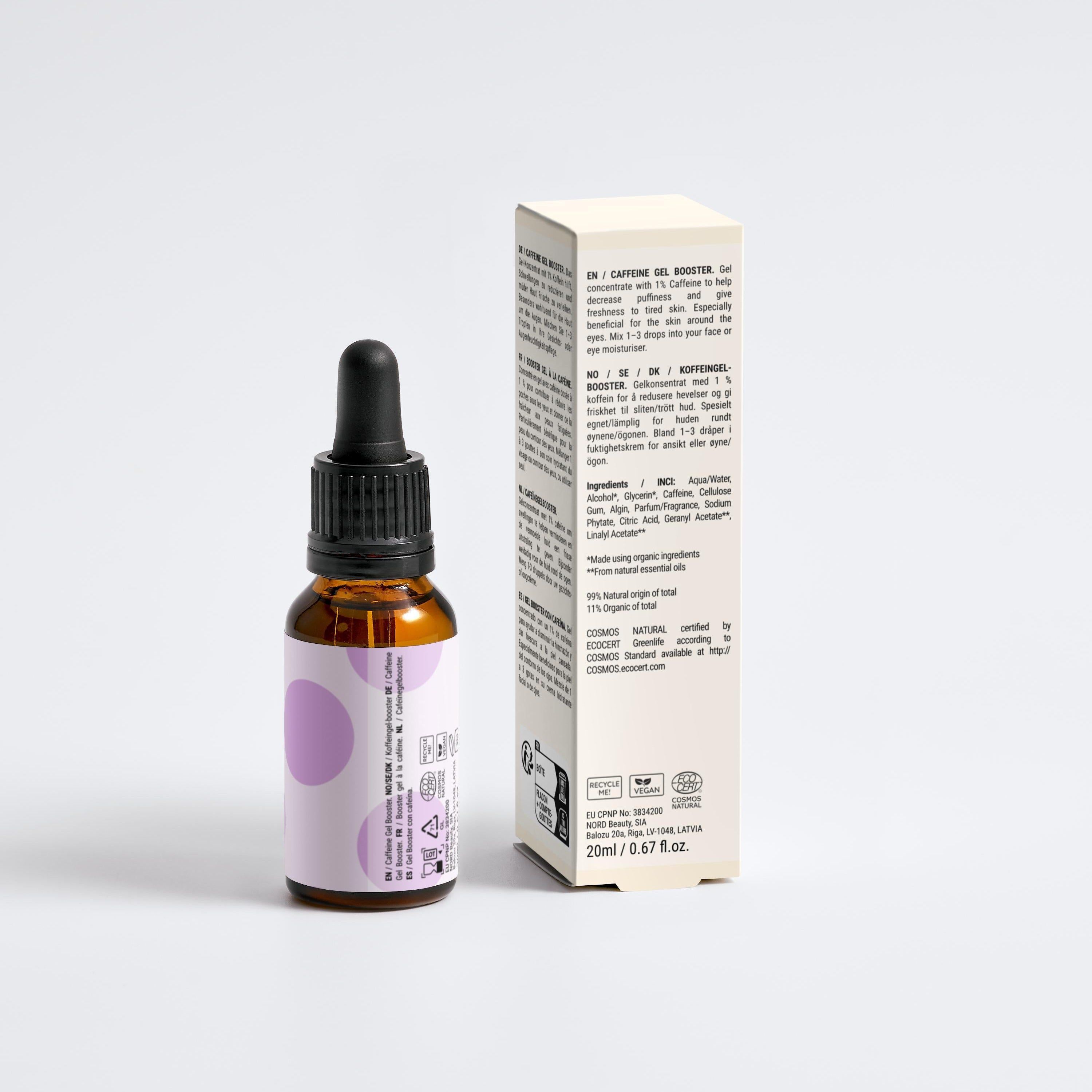 Zero Skin Erfrischendes Koffein Gel, belebend und hydratisierend für müde Augenpartien