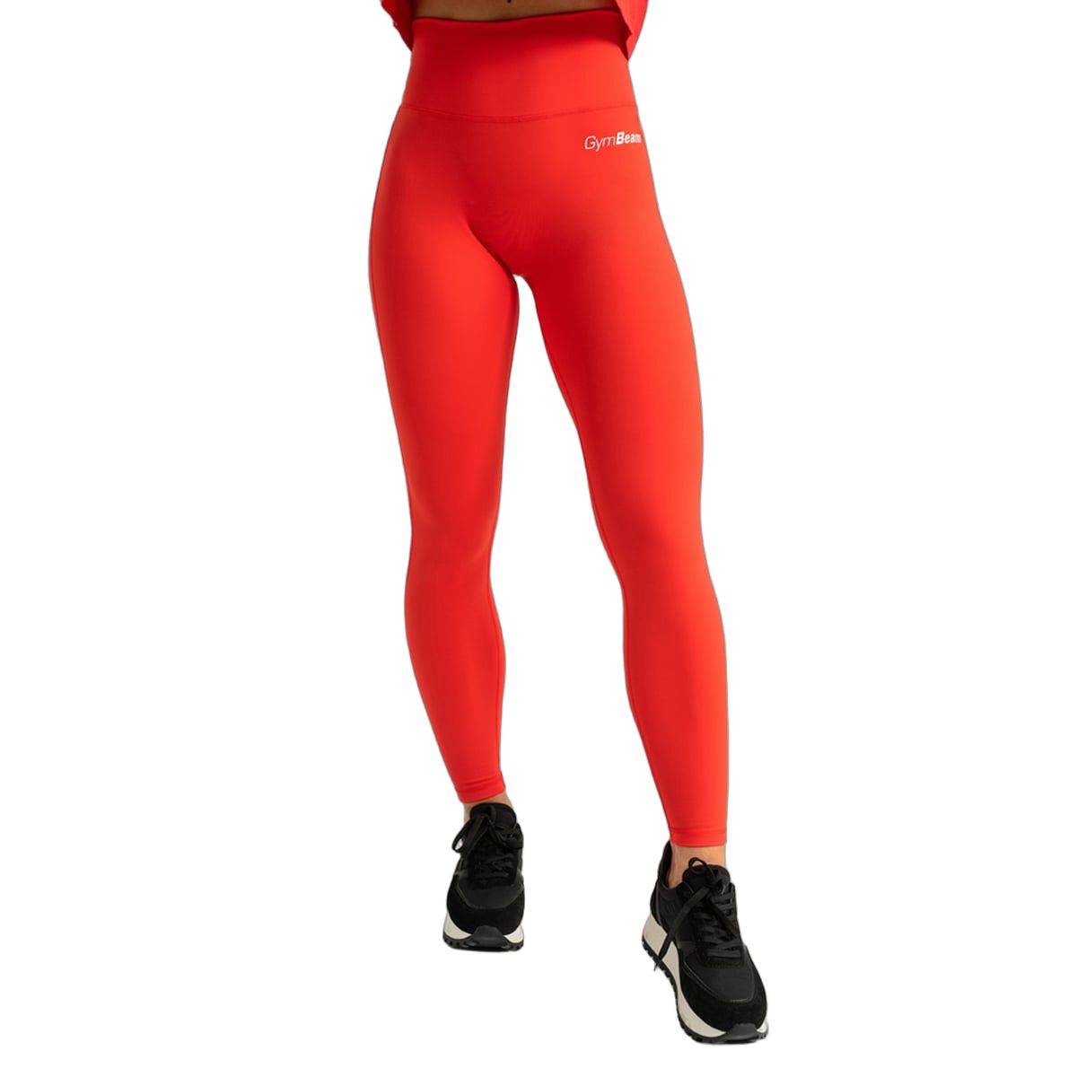 GymBeam Leggings Damen mit hoher Taille und Knöchellänge in Hot Red 1 St