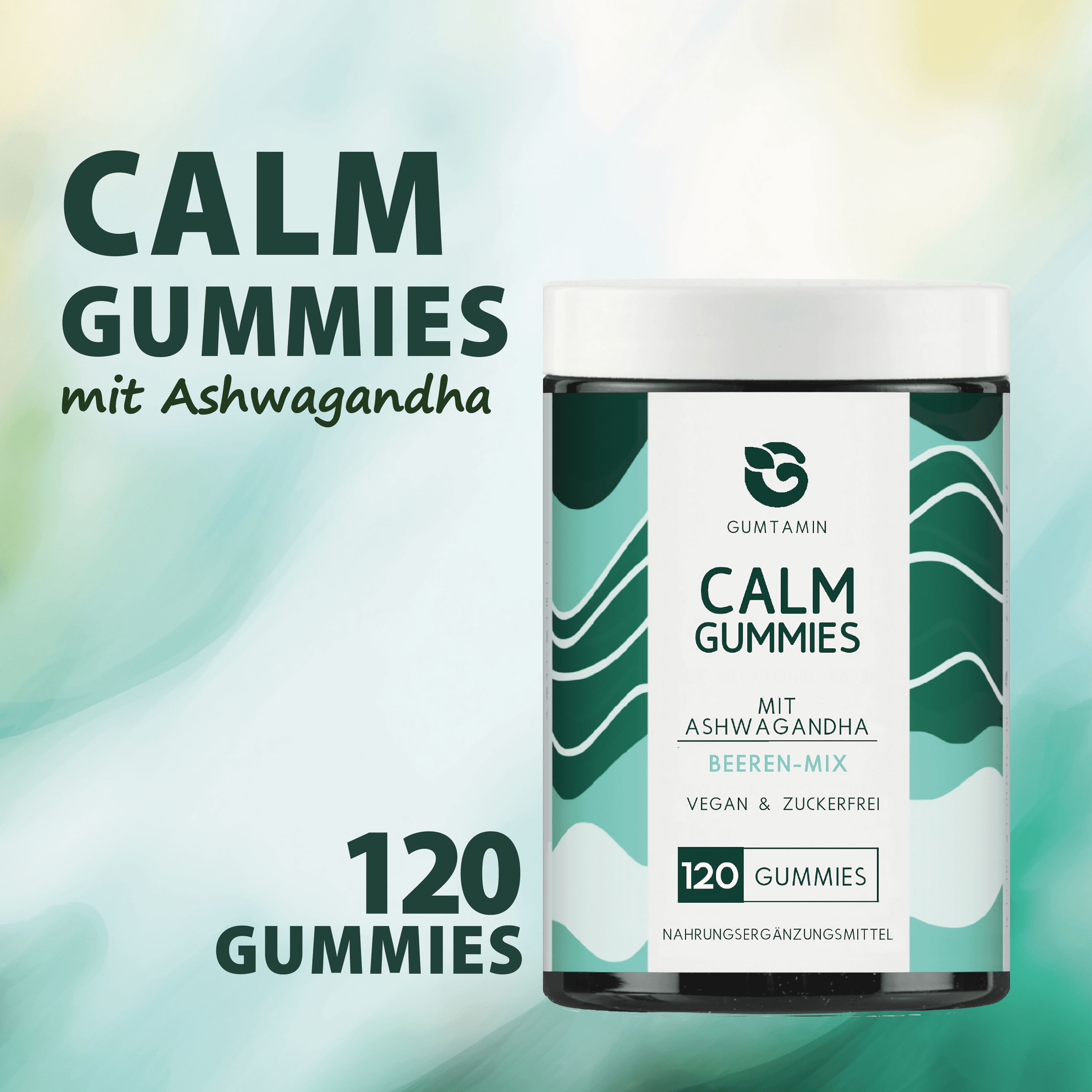 Calm Gummies mit Ashwagandha | Gumtamin 120 St Gummibärchen