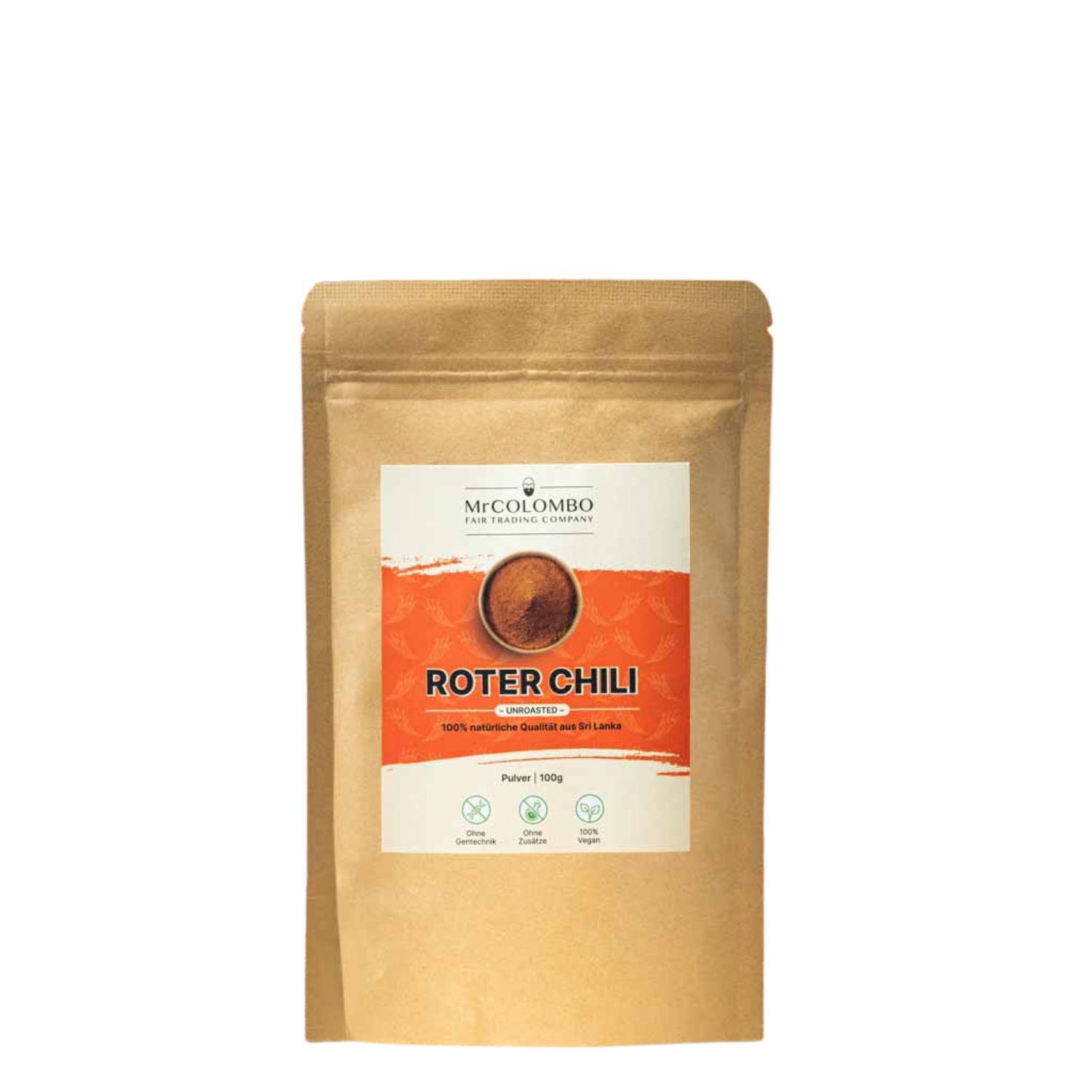 MrCOLOMBO Rotes Chili Pulver (ungeröstet) 100 g