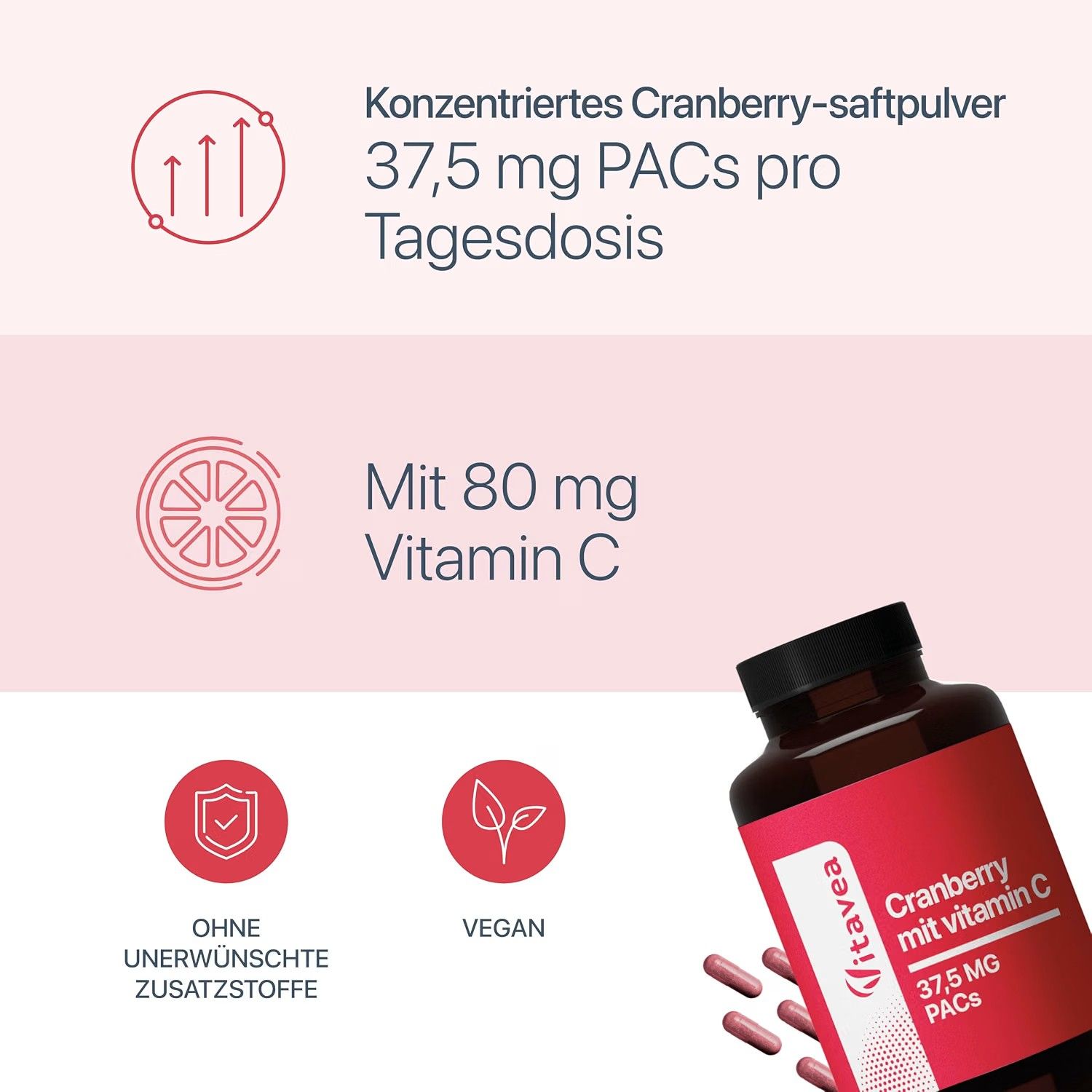 Vitavea Cranberry mit Vitamin C