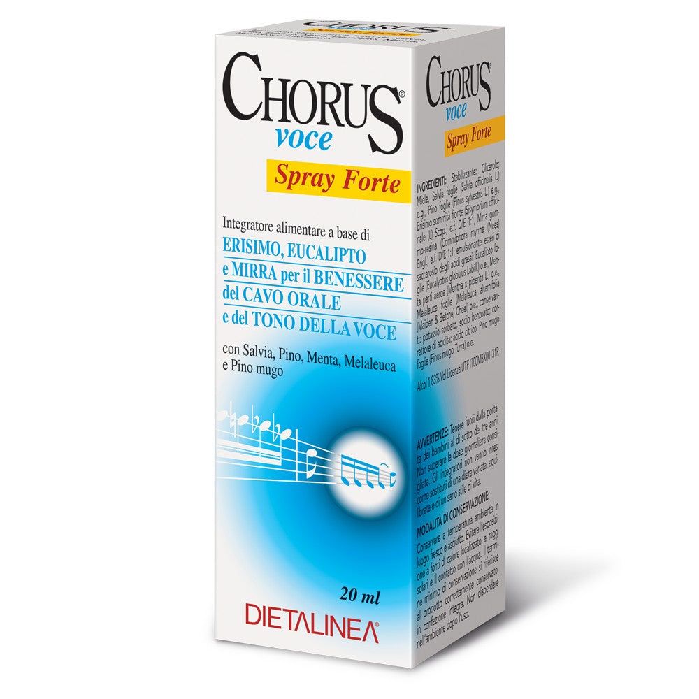 Integratore Benessere Gola e Voce Chorus Voce Spray Forte - Dietalinea
