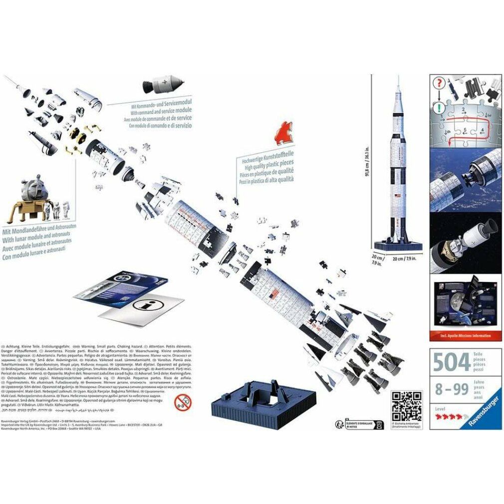 3D-Puzzle Apollo Saturn v Rocket