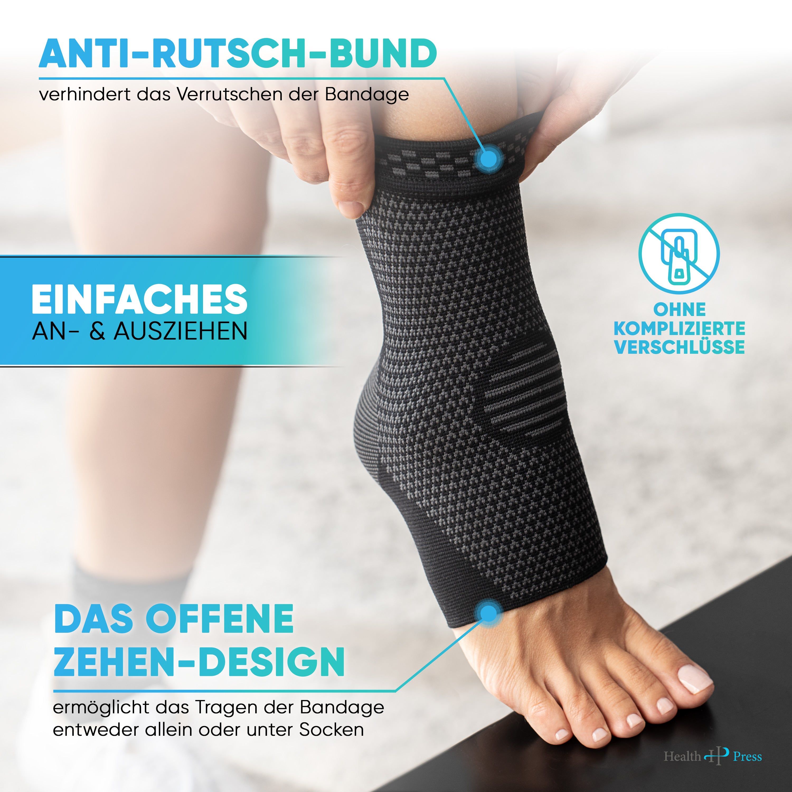 Health Press Sprunggelenkbandage
