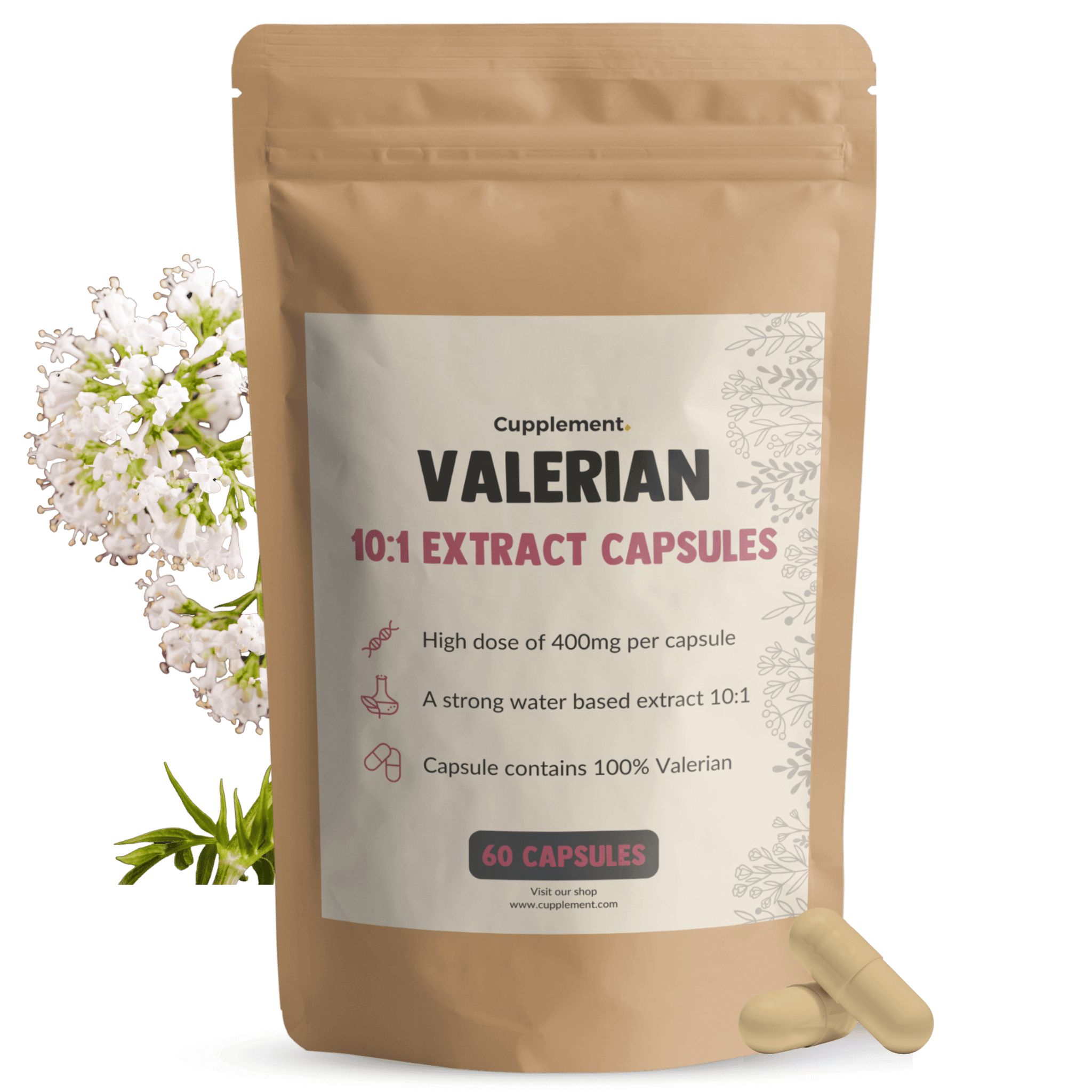 Cupplement® - Baldrian Extrakt Kapseln 400 mg 60 St