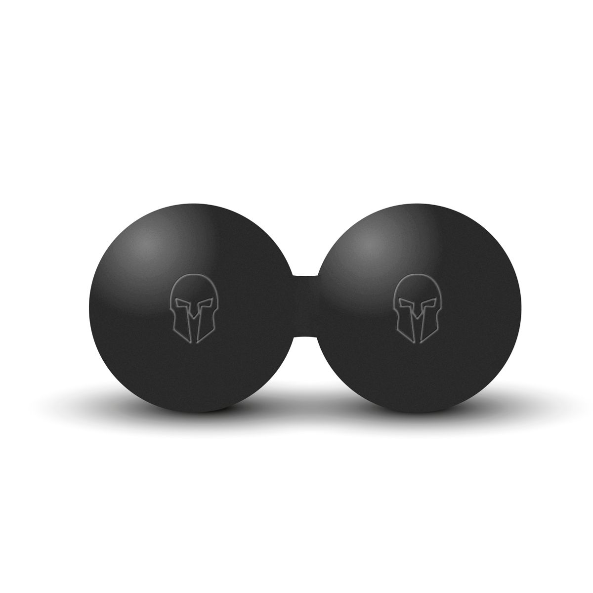 GladiatorFit Doppelter Massageball aus Ebonit Ø 13cm | Schwarz