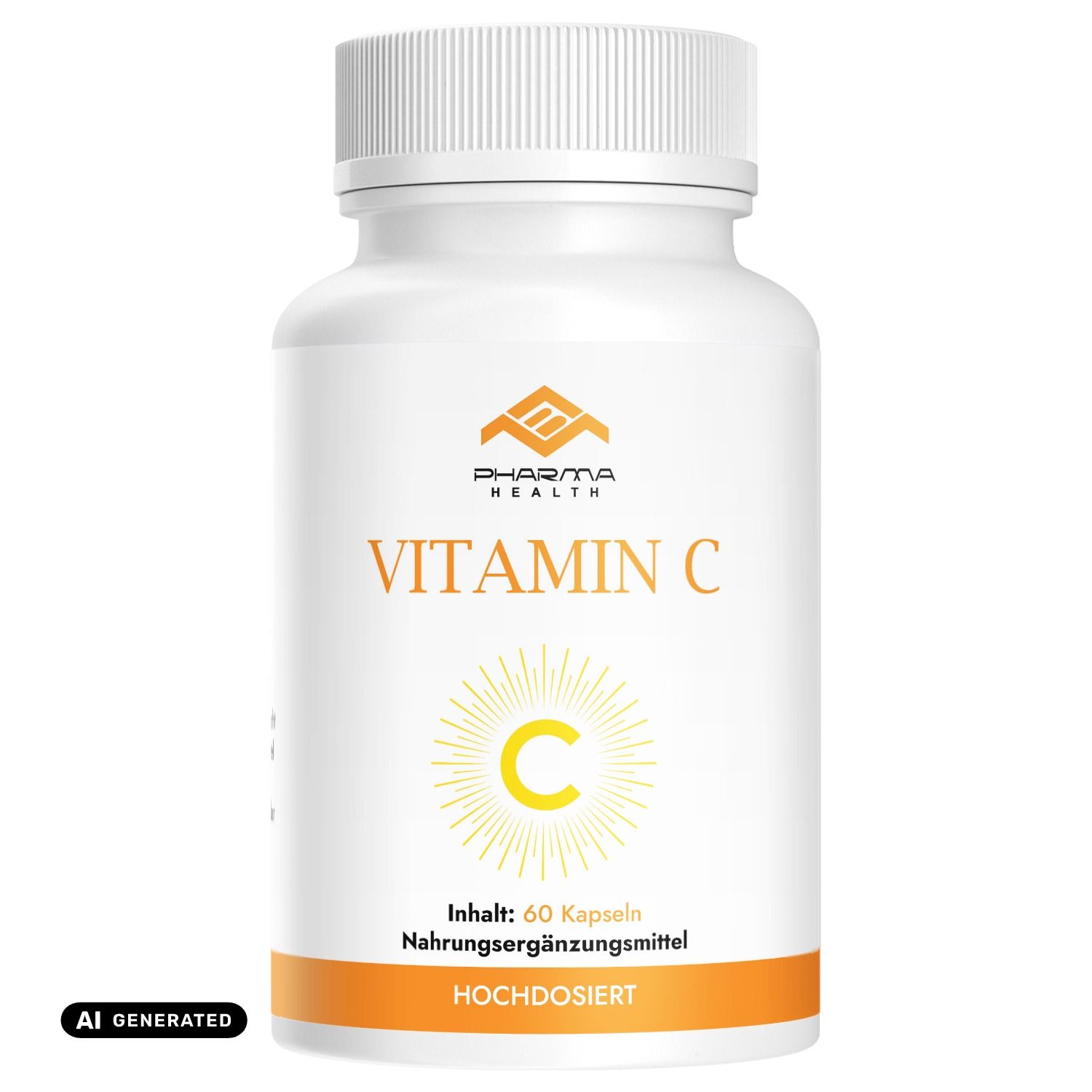 Pharma Health Vitamin C Kapseln, 60 Stück.