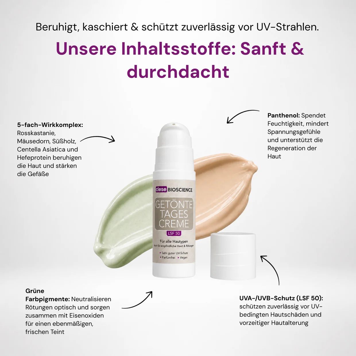 Getönte Tagescreme LSF 50